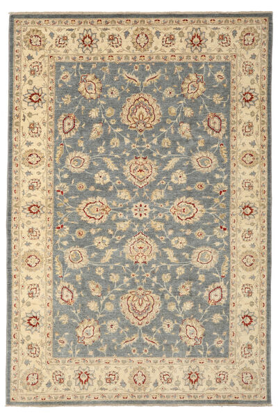  Ziegler 絨毯 197X300 オリエンタル 手織り ベージュ/濃い茶色 (ウール, アフガニスタン)