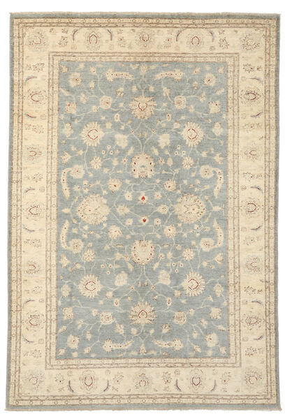  Ziegler 絨毯 194X287 オリエンタル 手織り 暗めのベージュ色の/薄茶色 (ウール, アフガニスタン)