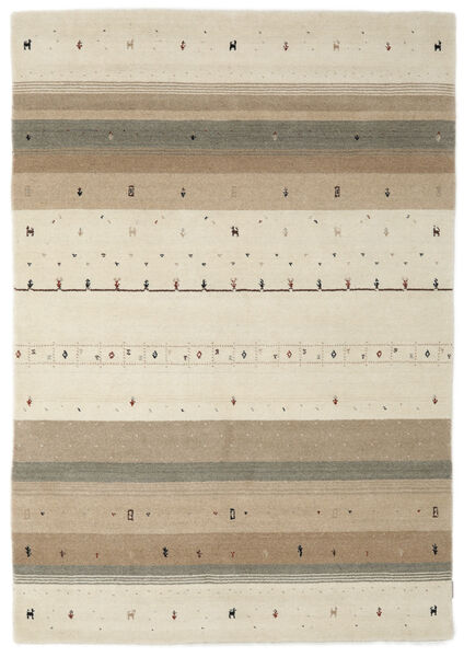  ギャッベ インド 絨毯 160X230 モダン 手織り ライトグリーン/茶 (ウール, インド)