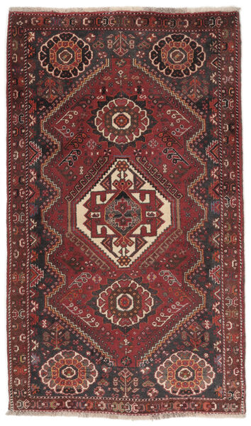  カシュガイ 絨毯 87X150 オリエンタル 手織り 深紅色の/黒 (ウール, )