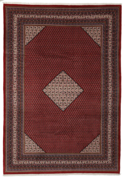 絨毯 ペルシャ サルーク Mir 絨毯 250X360 黒/深紅色の 大きな (ウール, ペルシャ/イラン)