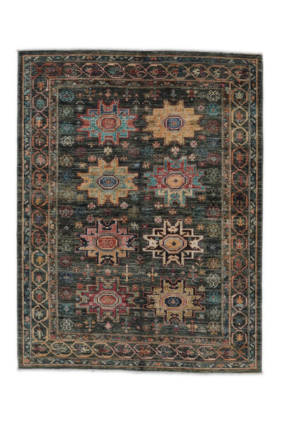  Shabargan 絨毯 153X201 オリエンタル 手織り 黒/ホワイト/クリーム色 (ウール, アフガニスタン)