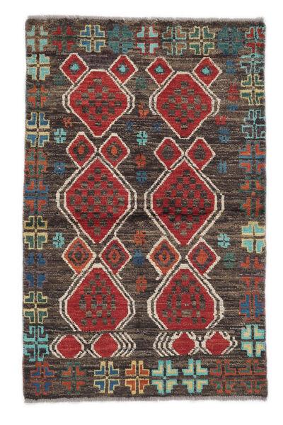  Moroccan Berber - Afghanistan 絨毯 88X138 モダン 手織り 黒/濃い茶色/ホワイト/クリーム色 (ウール, アフガニスタン)