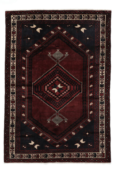 184X268 絨毯 ロリ 絨毯 オリエンタル 手織り 黒/茶 (ウール, ペルシャ/イラン)