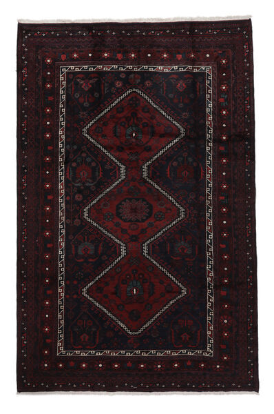 192X295 絨毯 オリエンタル ロリ 絨毯 黒 (ウール, ペルシャ/イラン)