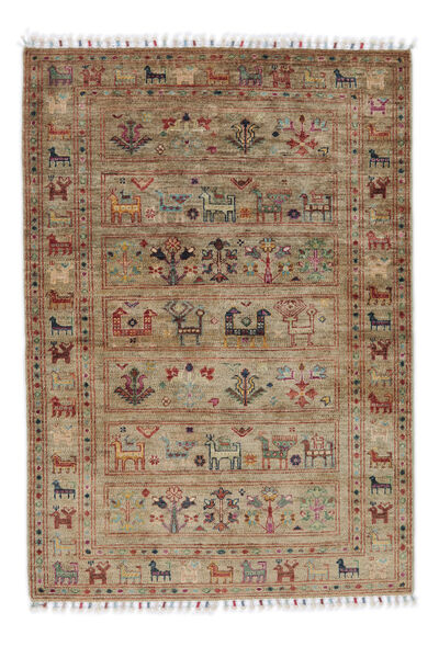 手織り Shabargan 絨毯 106X149 ウール 絨毯 茶 小 絨毯 