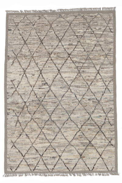 Contemporary Design 絨毯 208X302 モダン 手織り 濃いグレー/薄茶色 (ウール, アフガニスタン)