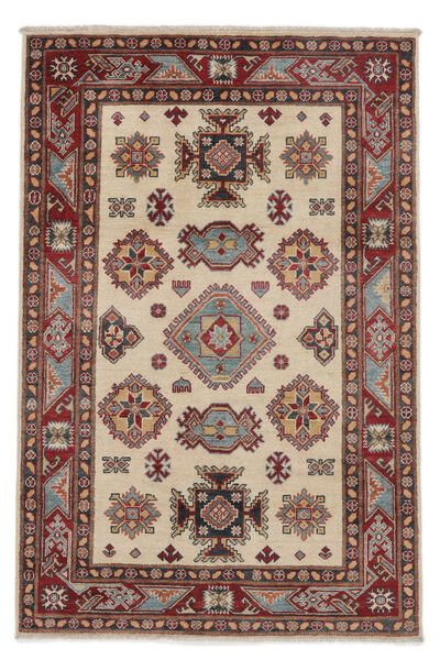 120X178 絨毯 オリエンタル カザック Fine 絨毯 深紅色の/黒 (ウール, アフガニスタン)