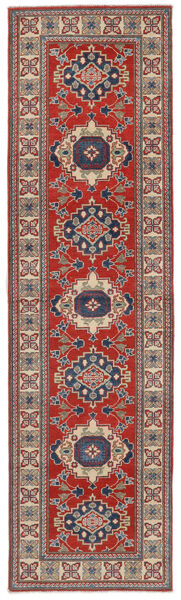 絨毯 オリエンタル カザック Fine 絨毯 83X298 廊下 カーペット 深紅色の/茶 (ウール, アフガニスタン)