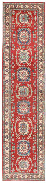 83X338 絨毯 カザック Fine 絨毯 オリエンタル 手織り 廊下 カーペット 茶/深紅色の (ウール, アフガニスタン)