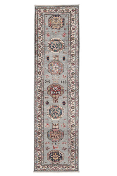 カザック Ariana 絨毯 79X293 オリエンタル 手織り 廊下 カーペット 濃い茶色 (ウール, アフガニスタン)