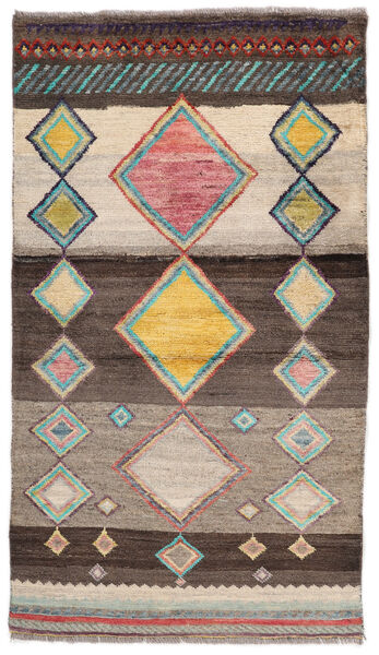  Moroccan Berber - Afghanistan 絨毯 86X150 モダン 手織り 黒/濃い茶色 (ウール, アフガニスタン)