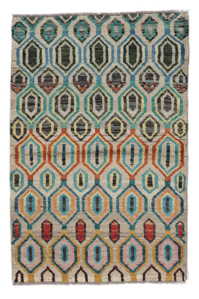  Moroccan Berber - Afghanistan 絨毯 91X137 モダン 手織り ターコイズ/濃い茶色 (ウール, アフガニスタン)