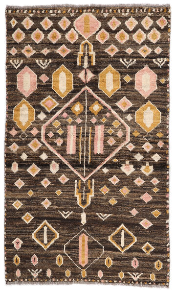  Moroccan Berber - Afghanistan 絨毯 84X142 モダン 手織り 黒/濃い茶色 (ウール, アフガニスタン)