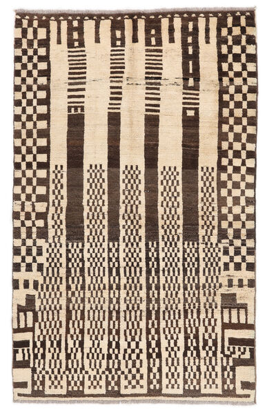 115X184 絨毯 Moroccan Berber - Afghanistan モダン ベージュ/黒 (ウール, アフガニスタン)