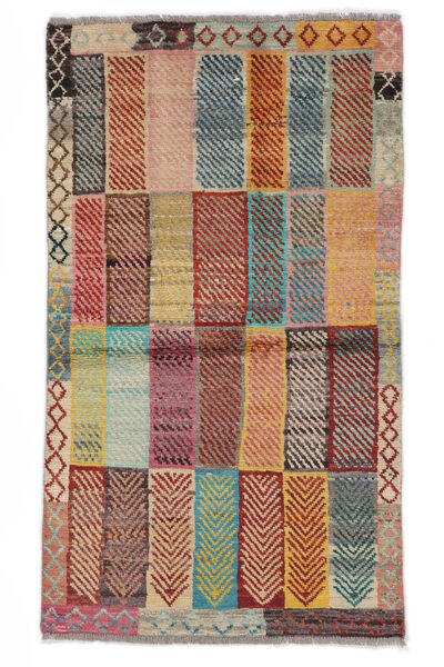  Moroccan Berber - Afghanistan 絨毯 86X149 モダン 手織り ホワイト/クリーム色/濃い茶色 (ウール, アフガニスタン)