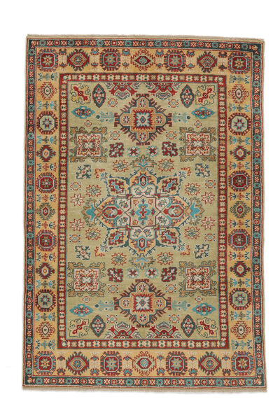 118X174 絨毯 オリエンタル カザック Fine 絨毯 茶/ダークイエロー (ウール, アフガニスタン)