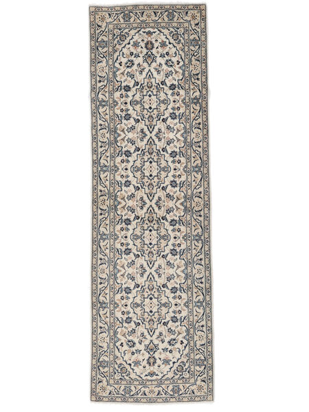 絨毯 オリエンタル カシャン Fine 絨毯 95X306 廊下 カーペット ベージュ/グレー (ウール, ペルシャ/イラン)