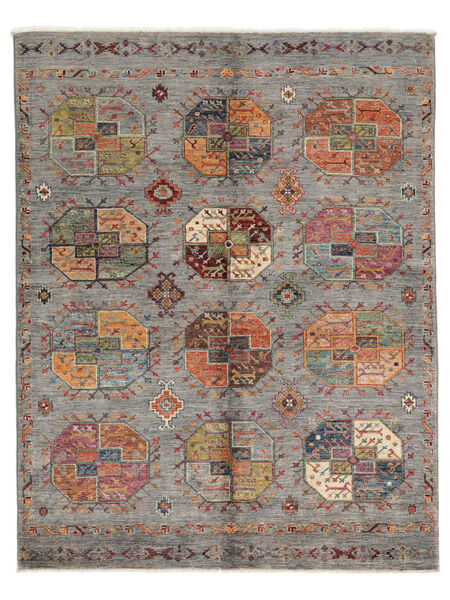  Shabargan 絨毯 155X201 オリエンタル 手織り 濃い茶色/濃いグレー (ウール, アフガニスタン)