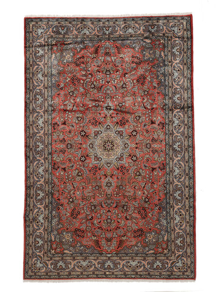 絨毯 サルーク 210X325 深紅色の/茶 (ウール, ペルシャ/イラン)
