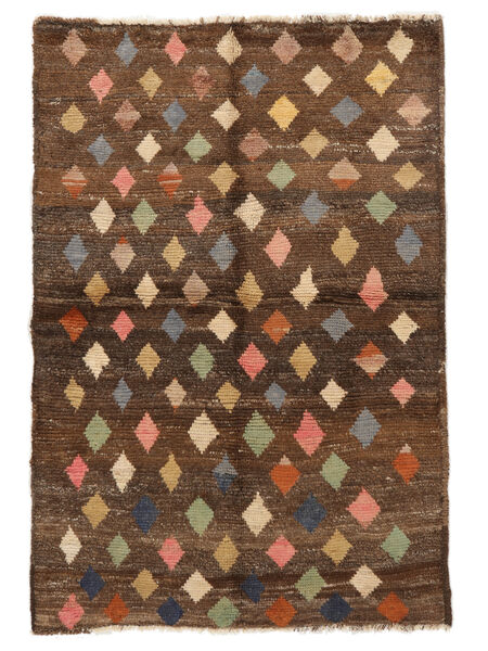  Moroccan Berber - Afghanistan 絨毯 90X133 モダン 手織り 茶/黒 (ウール, )