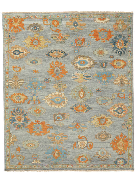 256X309 絨毯 オリエンタル ウサク インド 絨毯 グリーン/深緑色の 大きな (ウール, インド)