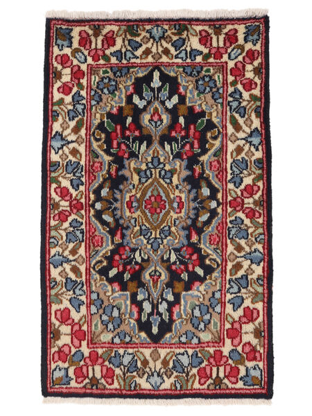 手織り ケルマン 絨毯 58X95 ペルシャ ウール 絨毯 深紅色の/黒 小 絨毯 