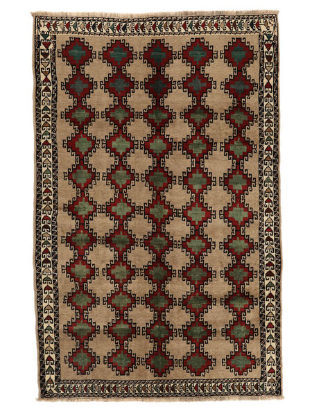 156X243 絨毯 オリエンタル カシュガイ 茶/黒 (ウール, ペルシャ/イラン)