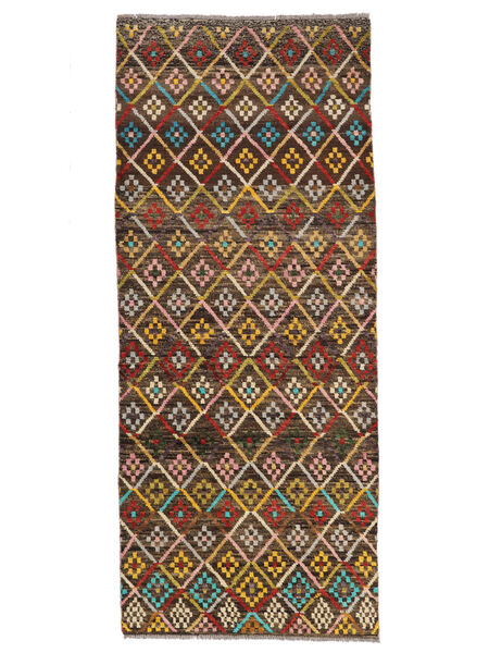  Moroccan Berber - Afghanistan 81X196 ウール 絨毯 茶/黒 小 