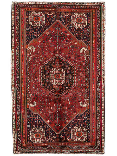 絨毯 ペルシャ カシュガイ Fine 144X231 深紅色の/黒 (ウール, ペルシャ/イラン)