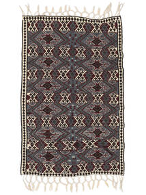 120X190 絨毯 キリム Van 絨毯 オリエンタル 黒/茶 (ウール, トルコ)