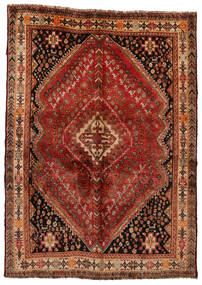  カシュガイ 絨毯 164X227 ペルシャ ウール 絨毯 深紅色の/黒 絨毯 