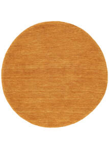  ハンドルーム - オレンジ 絨毯 Ø 250 モダン ラウンド 黄色/オレンジ/薄茶色 大きな (ウール, インド)