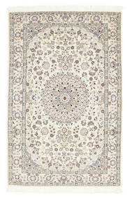  ナイン 6La 絨毯 101X157 オリエンタル 手織り ベージュ/ホワイト/クリーム色 (ウール/絹, ペルシャ/イラン)