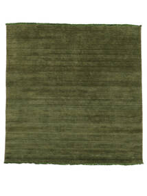  ハンドルーム Fringes - グリーン 絨毯 200X250 モダン 黒/ホワイト/クリーム色 (ウール, インド)