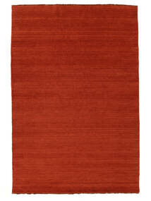  ハンドルーム Fringes - 錆色/赤 絨毯 200X300 モダン 深紅色の (ウール, インド)