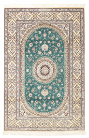  ナイン 6La Habibian 絨毯 120X185 オリエンタル 手織り 薄い灰色/ホワイト/クリーム色 (ウール/絹, ペルシャ/イラン)