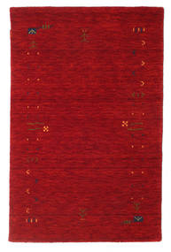 Gabbeh Loom Frame 100X160 小 赤 ウール 絨毯 