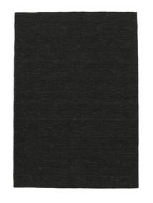  キリム ルーム - 黒 絨毯 160X230 モダン 手織り 黒 (ウール, インド)