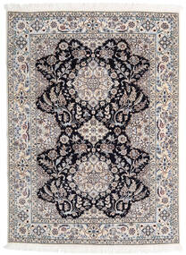  ナイン 6La 絨毯 123X170 オリエンタル 手織り ベージュ/薄い灰色 (ウール/絹, ペルシャ/イラン)