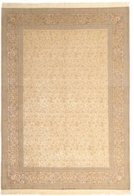250X350 絨毯 オリエンタル イスファハン 絹の縦糸 署名: Dardashti ベージュ/オレンジ 大きな ( ペルシャ/イラン)