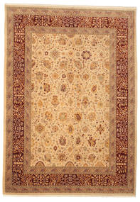 275X390 絨毯 オリエンタル ウサク 絨毯 ベージュ/茶 大きな (ウール, トルコ)
