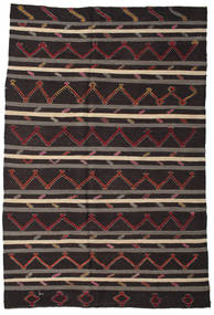  キリム セミアンティーク トルコ 絨毯 245X358 オリエンタル 手織り 黒/濃いグレー (ウール, トルコ)