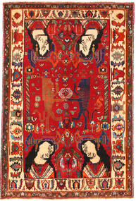  Ghashgai 画像/絵 絨毯 153X235 ペルシャ ウール 絨毯 赤/ベージュ 小 絨毯 