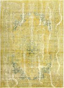  カラード ヴィンテージ - Persien/Iran 絨毯 245X335 モダン 手織り 黄色/オリーブ色 (ウール, ペルシャ/イラン)
