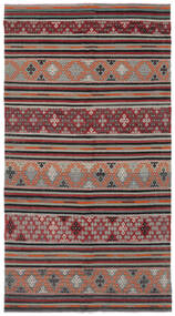 176X328 絨毯 キリム ヴィンテージ トルコ 絨毯 オリエンタル 深紅色の/黒 (ウール, トルコ)