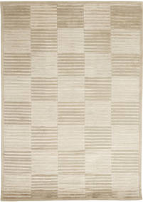  Himalaya 絨毯 138X200 モダン 手織り 暗めのベージュ色の/薄い灰色 ( インド)
