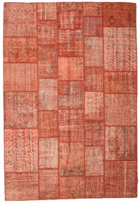  パッチワーク 絨毯 202X298 モダン 手織り 赤/ライトピンク (ウール, トルコ)