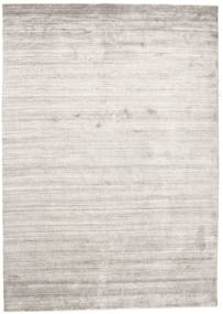  Bamboo シルク ルーム - Warm グレー 絨毯 160X230 モダン 薄い灰色/ホワイト/クリーム色 ( インド)