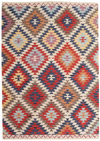  キリム ウサク 絨毯 180X275 モダン 手織り 薄い灰色/深紅色の (ウール, インド)
